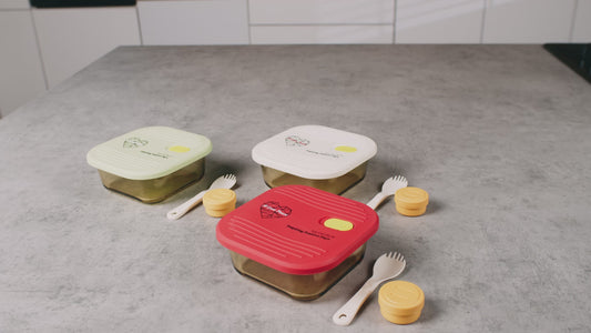 Ai Love Peace 26oz Microwaveable Glass Meal Prep Containers - Leak-Proof, BPA-Free, with Built-in Vent, Silicone Lid, Freezer, Dishwasher Safe - Ideal for Meal Prep, On-the-Go Lunches, Eco-Friendly