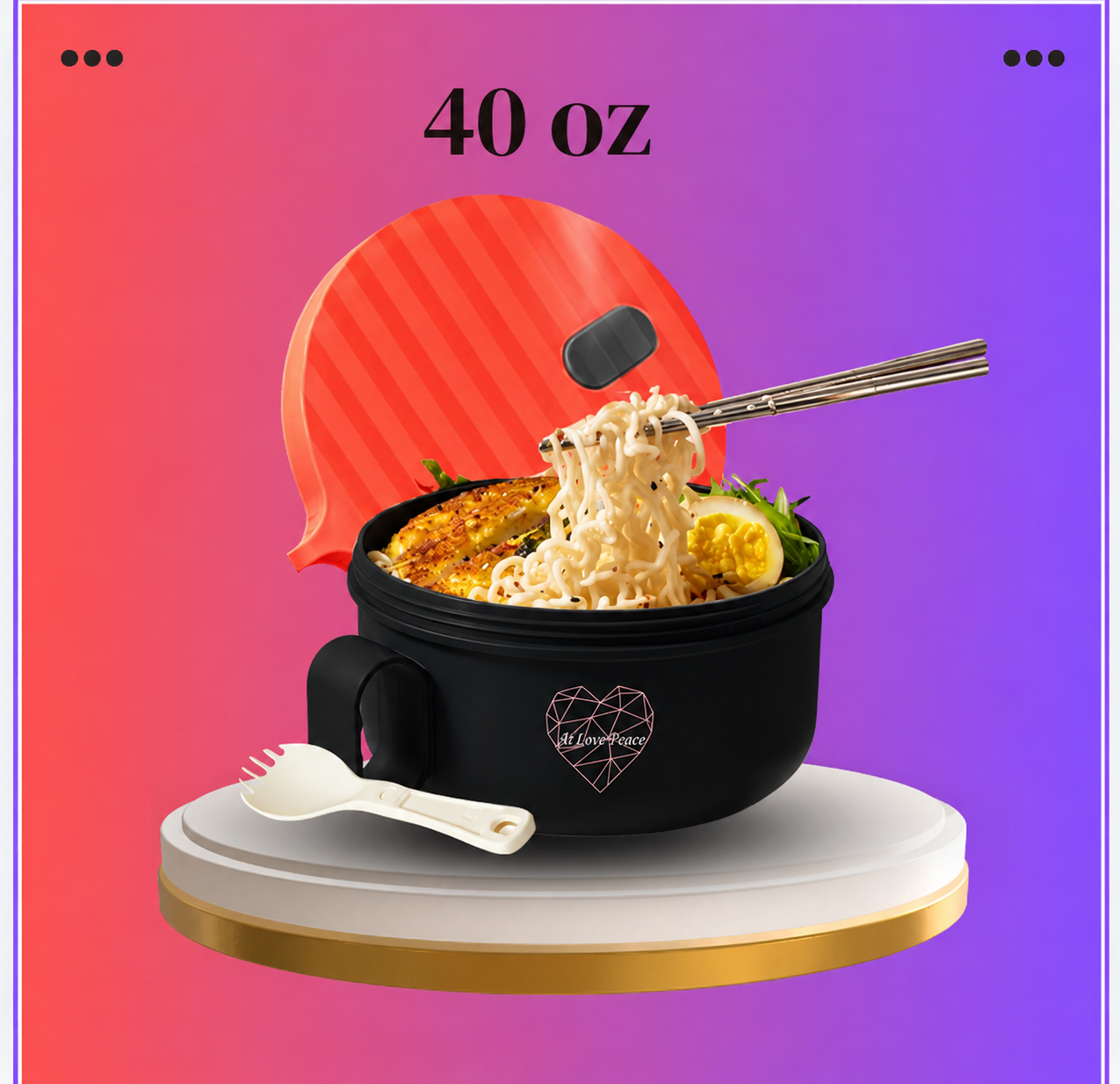 40 oz Round Ramen Bowl