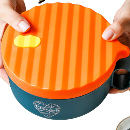 Ai Love Peace Ramen Bowl, Ramen Cooker, Microwave Ramen Bowl, Large Noodle Bowl 40 oz,Microwave Bowl with Lid, Portable Noodle Bowls, Ramen Bowl Microwavable for Home Office Dorm Room College gift.