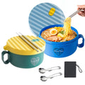 Microwave Ramen Bowl Set – Heat, Eat & Go | Leak-Proof with Folding Spork & Utensil Bag Success Active Submit Title