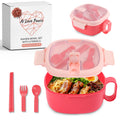 Microwavable Ramen Bowl - Leakproof Container with Lid & Built-In Utensils
