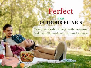 Ai Love Peace Glass Lunch Container – Perfect for On-the-Go Meals