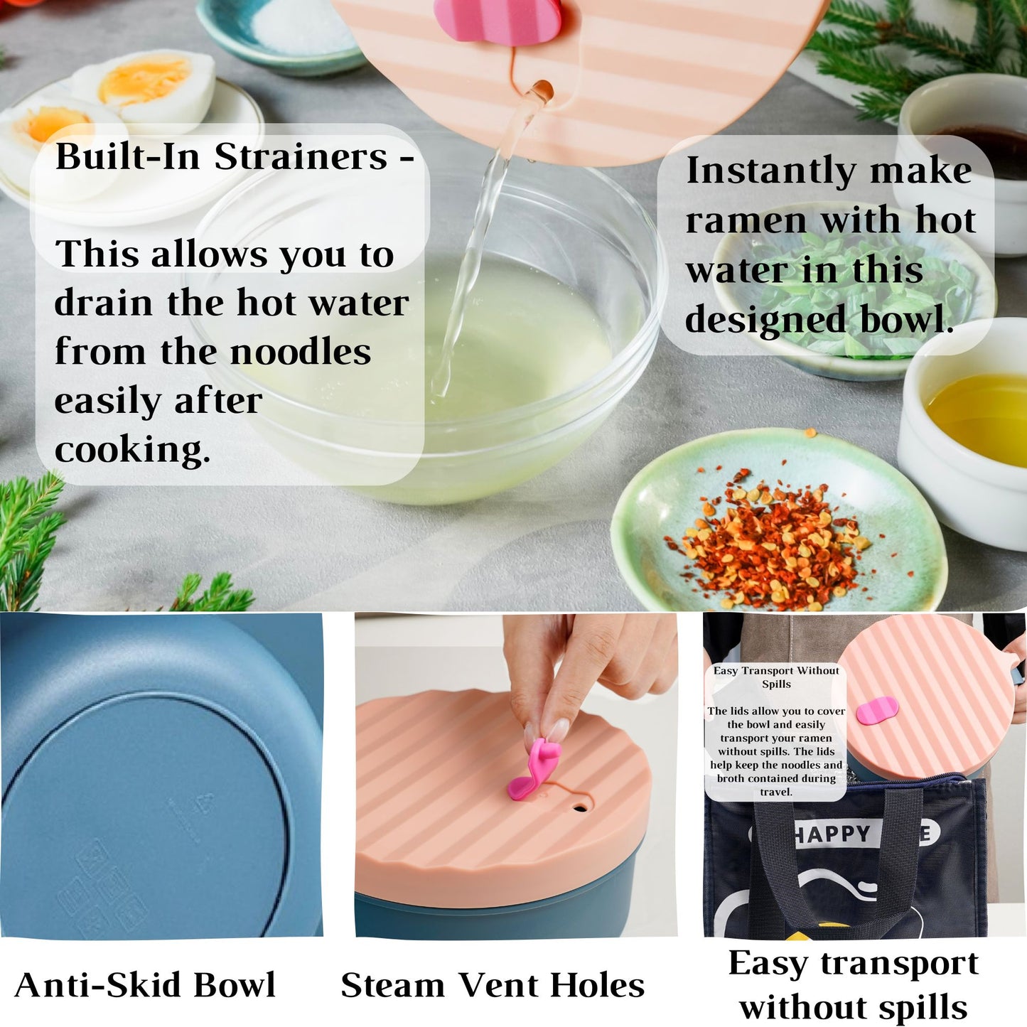 Ai Love Peace Ramen Bowl, Ramen Cooker