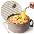 Ai Love Peace Ramen Bowl, Ramen Cooker, Microwave Ramen Bowl, Large Noodle Bowl 40 oz,Microwave Bowl with Lid, Portable Noodle Bowls, Ramen Bowl Microwavable for Home Office Dorm Room College gift.