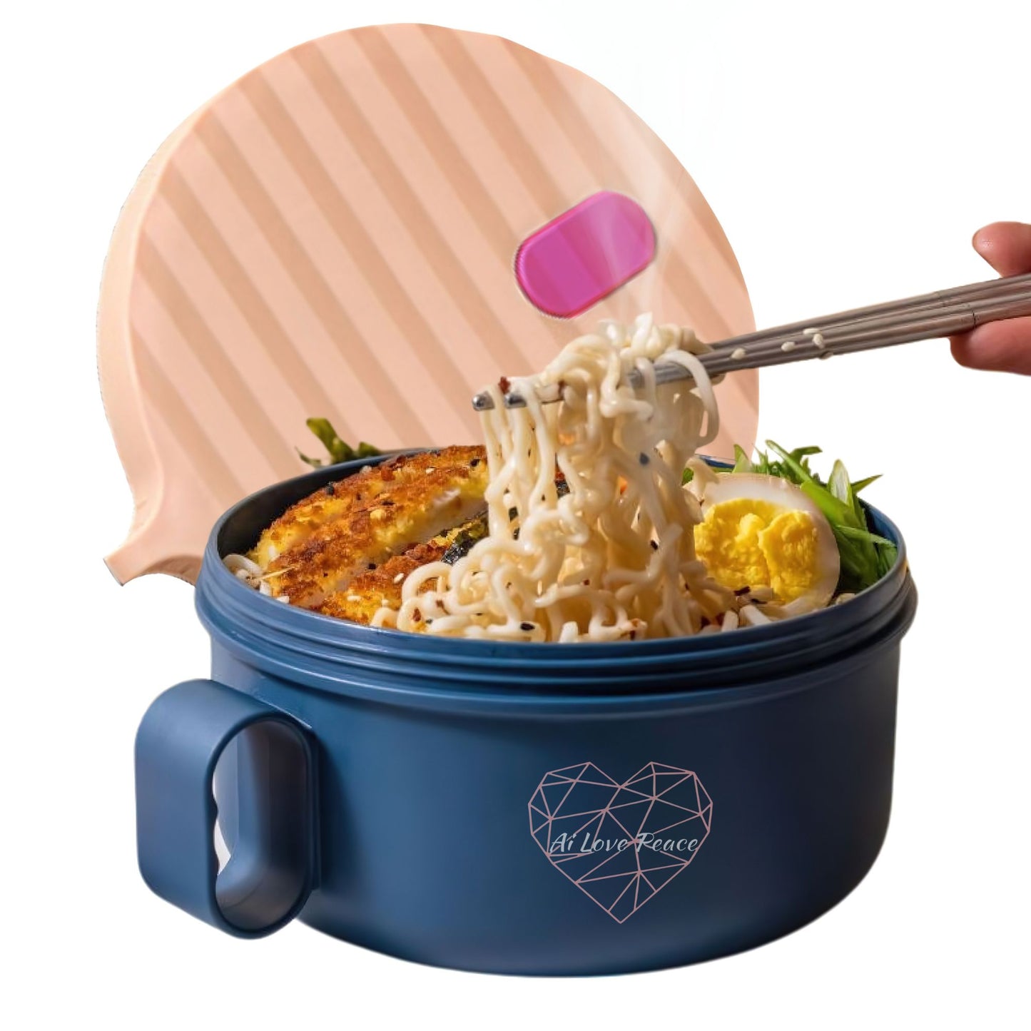 Ai Love Peace Ramen Bowl, Ramen Cooker