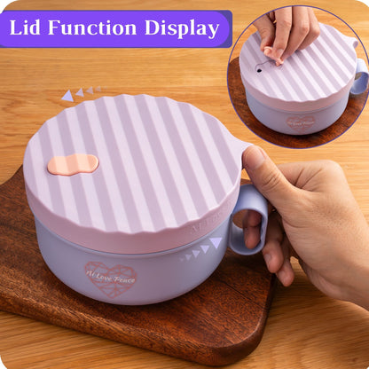 Microwave Ramen Bowl Set – Heat, Eat & Go | Leak-Proof with Folding Spork & Utensil Bag Success Active Submit Title