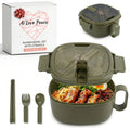 Microwavable Ramen Bowl - Leakproof Container with Lid & Built-In Utensils
